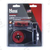 MORSE Hole Saw Kit: 3 Pieces, 1 15/16 in Max. Cutting Dp, Bi-Metal, 5/6 Teeth per Inch (MPN MHSALKIT1). Key specifications — attr1098178: 5/6; attr1098172: MORSE.