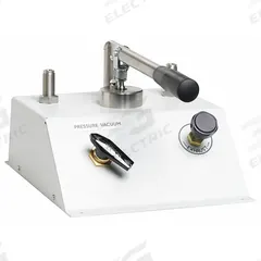 FLUKE Comparison Test Pump Kit: Pneumatic Deadweight Tester, NIST, Battery, Carrying Case/Gauge, LCD (MPN P5510-2700G-1). Key specifications — Includes: Carrying Case; Power Source: Battery; Pressure Measurement Accuracy: +/-0.02% Full Scale; Brand: FLUKE.