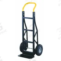 HARPER General Purpose Hand Truck: 600 lb, Single-Loop Handle, Black/Yellow, Nylon Polymer (MPN PGCSK19BLK). Key specifications — Brand: HARPER; Color: Black.