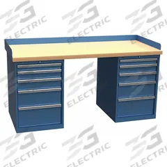 LISTA Workbench: Fixed Ht, Butcher Block, 72 in x 30 in, 1,000 lb Overall Load Capacity, Blue (MPN XSWB142-72BT). Key specifications — Brand: LISTA.