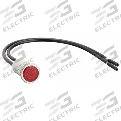 APPROVED VENDOR Flush Panel Light: Red, 12 mm Panel Mounting Hole Dia, Neon, Nylon - Neon Indicator Pilot Lights