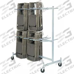 RAYMOND PRODUCTS Chair Cart: 800 lb, 63 in L x 32 in W x 74 in H, For 72 Chairs, (4) Swivel, Gray (MPN 900). Key specifications — Frame Color: Gray; Brand: RAYMOND PRODUCTS; Caster/Wheel Configuration: (4) Swivel.