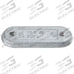 Covers for Conduit Access Fitting: Iron, Aluminum Acrylic Coated/Zinc Plated, 2 in Trade Size (MPN 670F). Key specifications — Finish: Aluminum Acrylic Coated; Includes: Gasket; For Use With: Form 7 Conduit Bodies; Brand: THOMAS & BETTS.
