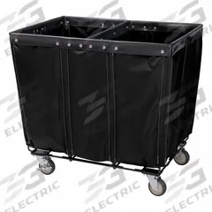 ROYAL BASKET TRUCKS Basket Truck: 14.9 cu ft, 42 lb, 36 in L x 26 in W x 33 1/2 in H, Black, Steel (MPN R36-KKK-PWC-4ULT). Key specifications — Brand: ROYAL BASKET TRUCKS; Liner Color: Black; Caster/Wheel Configuration: (2) Swivel; Assembled/Unassembled: Assembled.