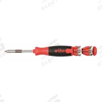WIHA Multi-Bit Screwdriver: Hex/Phillips/Pozidriv/Slotted/Square/Torx Tip, 24 Tips, 9 in Overall Lg (MPN 77790). Key specifications — attr1205339: Torx:T10 + T15 + T20 + T25; attr1205303: WIHA.
