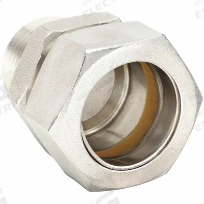 CALBRITE Rigid Compression Connector: 316 Stainless Steel, 1/2 in Trade Size - Connectors for Heavy-Wall RMC & Medium-Wall IMC Metal Conduit