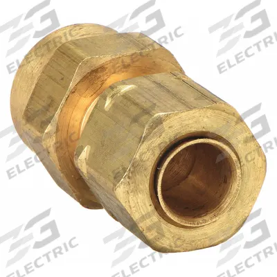 PARKER Compression Fitting Adapter: 3/8 in OD x 1/2 in Pipe Fitting Size, Compression x FNPTF - Self-Aligning Brass Compression Fittings