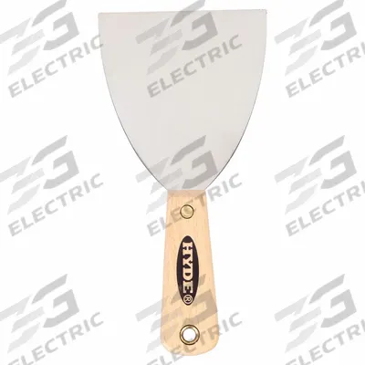 HYDE Joint Knife: Bld. Mat. Carbon Steel, Hdl. Mat. Hardwood - Standard Spreading Tools