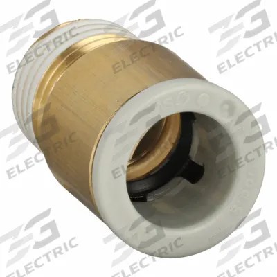 SMC Push-Fit Adapter Fitting: 10 mm OD x 1/4 in Pipe Size, Push-to-Connect x BSPT - Polybutylene & Brass Tube Fittings