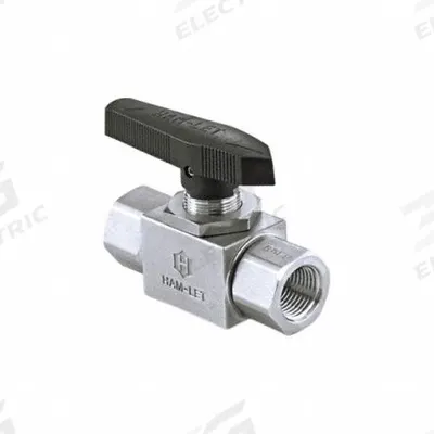 HAM-LET High Performance Ball Valve: 3/8 in, 316 Stainless Steel, Straight, FNPT x FNPT - Straight-Body Stainless Steel Ball Valves