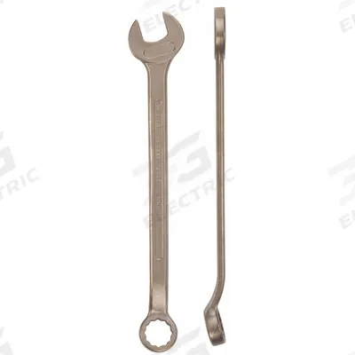 AMPCO Combination Wrench: Aluminum Bronze Nickel, Natural, 6 mm Head Size - Metric Nonsparking, 12-Point Combination Wrenches