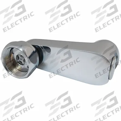 CHICAGO FAUCETS Supply Arm: Manual Faucets, Supply Arm, Single-Bend, Brass, Chrome - Faucet Spout Extensions