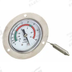 APPROVED VENDOR Analog Panel Mount Thermometer: -40°F to 60°F /-40°C to 15°C, ±2% Accuracy (MPN 1EPE3). Key specifications — attr1275163: APPROVED VENDOR; attr1275148: ±2 %.