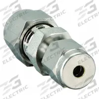 PARKER Compression Fitting Union: 1/4 in OD x 1/16 in OD Fitting Size, Compression x Compression (MPN 4RU1-316). Key specifications — Compatible Fitting Brands: Parker A-LOK; Brand: PARKER; Fitting Size: 1/4 in OD x 1/16 in OD.
