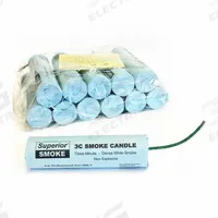 SUPERIOR SMOKE Smoke Candle: 40,000 cu ft Generated Volume, 3 min Max Emission Time (MPN 3C). Key specifications — Brand: SUPERIOR SMOKE; Ignition Type: Single Fuse; Smoke Color: White.