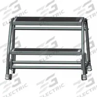 BALLYMORE Step Stool: 1.6 ft Overall Ht, 450 lb Load Cap, 2 Steps, Steel, 2.4 ft Standing Ht (MPN 226R). Key specifications — attr1051722: Rolling Step Stool; attr1051697: BALLYMORE; attr1051699: (4) Swivel; attr1051702: Gray; attr1051713: Handrails Not Included; attr1051726: Rectangle.