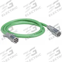 GROTE UltraLink ABS Power Cord: Die-Cast Plugs, 8 ft Wire Lg, 8 ft Overall Lg, GROTE (MPN 87191)
