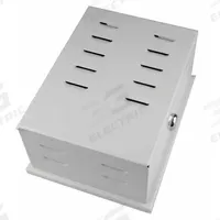 APPROVED VENDOR Universal Thermostat Guard: Hinged, Off-White, Ring Base, Single Wall (MPN 13J050). Key specifications — Base Type: Ring Base; Cover Type: Hinged; Brand: APPROVED VENDOR; Thermostat Guard Cover Color: Off-White; Inside HxWxD: 7-7/8 in H x 5-11/16 in W x 3-3/8 in D; Guard Construction: Single Wall; Outside HxWxD: 8-7/16 in H x 6-1/4 in W x 3-11/16 in D.