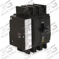 SQUARE D Miniature Circuit Breaker: 50 A, 120/240V AC, Three Phase, 10kA at 120/240V AC, 3 Poles (MPN QOU3501021). Key specifications — Phase: Three; Amps: 50 A; AC Voltage Rating: 120/240V AC; Max. AIR Rating: 10kA at 120/240V AC; For Use With: Heating; Brand: SQUARE D.