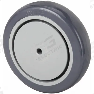 APPROVED VENDOR Caster Wheel: 5 in Wheel Dia., 1 1/4 in Wheel Wd, Polyurethane - Polyurethane Tread on Plastic Core Wheels