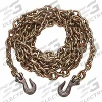 KINEDYNE Straight Chain: 16 ft Overall Lg, Carbon Steel, Welded, 0.99 lb Wt per Foot, Straight (MPN 10034-16BXGRA). Key specifications — Material: Carbon Steel; Chain Type: Transport Chain; Hook Type Included: Grab Hook; Includes Hook: Hook Included; Lifting Capability: Not for Lifting; Link Type: Straight; Welding Type: Welded; Brand: KINEDYNE.