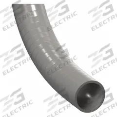 Liquid-Tight Flex Plastic Conduit: 2 in Trade Size, Gray, 50 ft Nominal Lg, G (MPN G1200). Key specifications — Conduit Color: Gray; Brand: HUBBELL WIRING DEVICE-KELLEMS; Series: G.