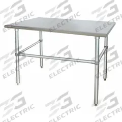 APPROVED VENDOR Work Table: Fixed Ht, Stainless Steel, 60 in x 30 in, 600 lb Overall Load Capacity (MPN 4UEK3). Key specifications — Brand: APPROVED VENDOR; Unit Type: Not Expandable or Modular.