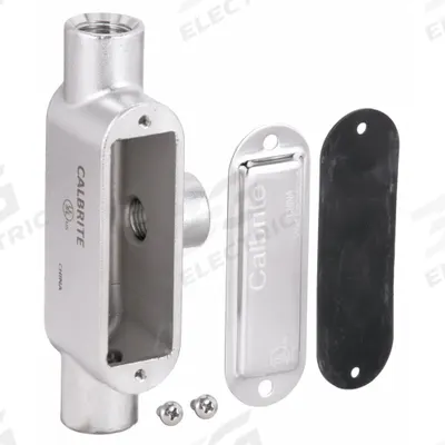 CALBRITE Conduit Outlet Body: Stainless Steel, 3 in Trade Size, T Body, 177 cu in Body Capacity - T - Tee Type