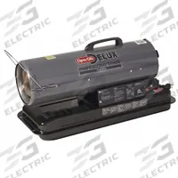 DYNA-GLO Portable Oil and Kerosene Torpedo Heater: Handheld Portable, 1,200 sq ft Heating Area (MPN KFA50DGD). Key specifications — Key Features: Built-In Air Pressure Gauge; Portability: Handheld Portable; Brand: DYNA-GLO; Tank Capacity/Hours on One Filling: 5 gal/14 hr; Overall Dimensions - H x L x D: 16-11/16 in x 32 in x 32 in.