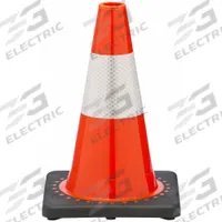 Traffic Cone with Bands: MUTCD/NCHRP-350, 12 in Cone Ht, Orange, High-Intensity Prismatic, PVC (MPN RS30008C3M4). Key specifications