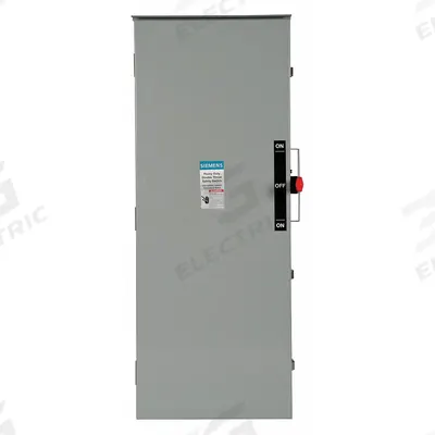 Siemens Safety Switch: Fusible, 200 A, Three Phase, 600V AC, Galvanized Steel - Fusible Safety Switches