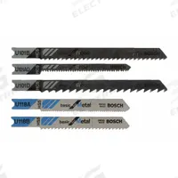 BOSCH Jig Saw Blade Set: U Shank, 5 Pieces, U101B/U118A/U118B/U144CD/U19BO, 10/11/14/17/4/20/6, 5 PK (MPN U502A5). Key specifications — attr1132213: U19BO; attr1132208: BOSCH.