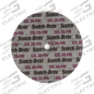 SCOTCH-BRITE Unitized Wheel: 6 in Dia x 1/4 in W, 3/4 in Arbor Hole, Silicon Carbide - Final Finishing Wheels for Stainless Steel & Nickel Alloys