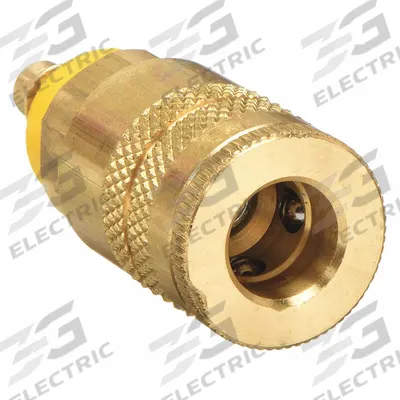 PARKER Quick Connect Hose Coupling: 1/4 in Body Size, 3/8 in Hose Fitting Size - Industrial Interchange Brass Quick-Connect Air Coupling Bodies