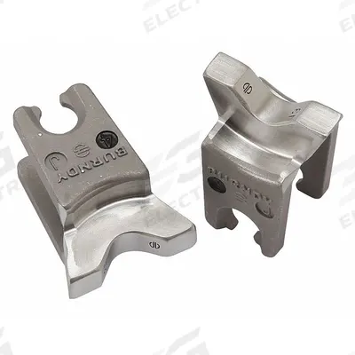 BURNDY Upper and Lower Crimping Die: 2 to 2/0 AWG Copper Lug, YA/YS, 1 Sizes - Burndy Replacement Crimping Dies