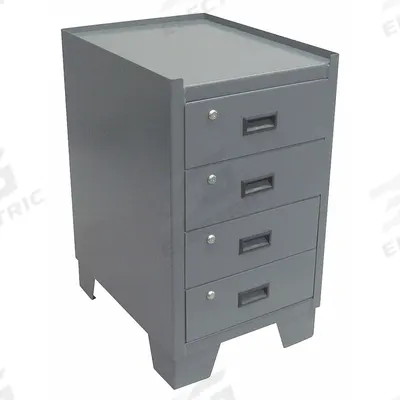 JAMCO Storage Cabinet: 18 in x 24 in x 33 in, 4 Drawers, (4) 5 in x 16 in x 16 in - Drawer Cabinets with Individually Locking Drawers