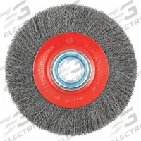 APPROVED VENDOR Wire Wheel Brush: Crimped Steel, 8 in Dia x 5/8 in Wd, 1 1/4 in Arbor, 0.014 in Fill (MPN 66252838978). Key specifications — Brand: APPROVED VENDOR.