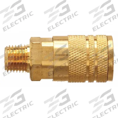 SPEEDAIRE Quick Connect Hose Coupling: 1/4 in Body Size, 1/4 in Hose Fitting Size - Industrial Interchange Steel Quick-Connect Air Coupling Bodies