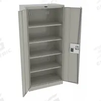TENNSCO Storage Cabinet: 36 in x 18 in x 78 in, Recessed Pull Handle & Electronic Keypad, Leveling (MPN 7818ELLG). Key specifications — Cabinet Color: Light Gray; Method of Construction: Welded; Base Type: Leveling; Assembled: Assembled; Mobility: Stationary; Adjustable Shelves: Adjustable; Cabinet Finish: Powder Coated; Cabinet Material: Steel.