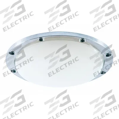SHAT-R-SHIELD Surface Mount Fixture: 4,160 lm, 2700K, 42 W, 120/277V AC, Steel, 1 ft Lg - Round Vandal-Resistant LED Lights