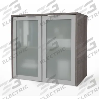 BESTAR Desk Hutch: Bark Grey, 30 1/10 in Overall Wd - i3 Plus Series