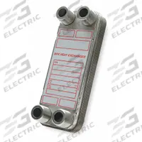 Heat Exchanger: 1,200,000 BtuH Water / 127,250 BtuH Oil, 50 gpm, 16.36 sq ft, Copper Braze (MPN BP410-60-LCA). Key specifications — Brand: BELL & GOSSETT.