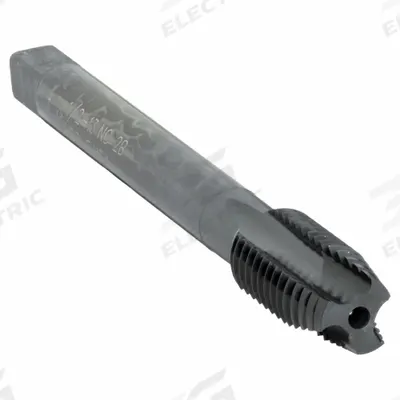 CLEVELAND Spiral Point Tap: 1/2"-13 UNC, 2B, 3 Flute, Plug Chamfer, Black Oxide Cobalt (MPN C96122) - General Purpose Spiral-Point Taps