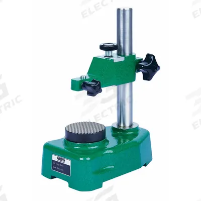 INSIZE Indicator/Comparator Stand: 9-1/64 in x 6.3 in x 1.850 in - Cast Iron & Steel Indicator Stands