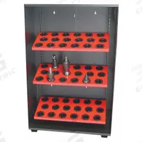 HUOT CNC Wall Tree Locker: For HSK100A Taper, 30 Compartments (MPN 55781). Key specifications — attr1032809: HUOT; attr1036347: 55781.