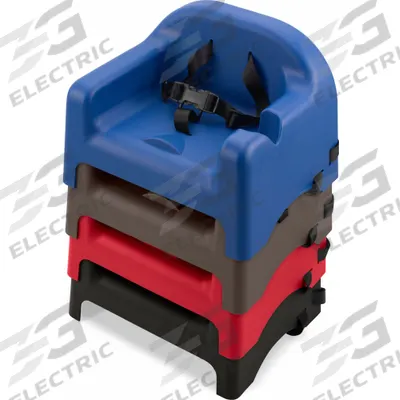 CARLISLE Booster Seat: Blue, 10 1/2 in Overall Ht, 11 3/4 in Overall Wd - Booster Seats