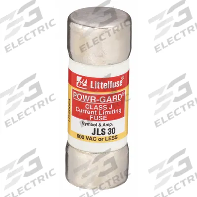 LITTELFUSE Fuse: JLS Series, Class J, Cylindrical Body, Fast-Acting, 30 A, 600 V AC - Fast-Acting Cylindrical Fuses