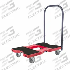 SNAP-LOC Platform Truck: 1,500 lb, 33 1/2 in L x 20 1/2 in W x 38 in H Overall Dim., Red, Plastic (MPN SL1500P4R). Key specifications — Color: Red; Caster/Wheel Configuration: (2) Swivel with Brake; Brand: SNAP-LOC.