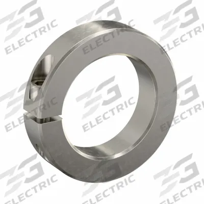 RULAND MANUFACTURING Shaft Collar: 1-Piece, Inch, Round, Clamp-On, 2 9/16 in Bore Dia - Stainless Steel Shaft Collars