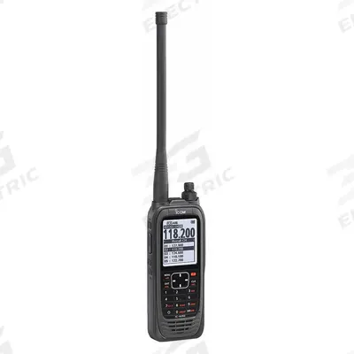 ICOM Handheld Two-Way Radio: Aviation, VHF, Analog, 6 W, 300 Channels, Alphanumeric - Handheld Aviation Radios
